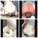 A blonde girl with a great body records herself shitting into containers, into a toilet, and onto plates in 19 scenes. Some between the legs and peeing scenes as well. 1.32GB, MP4 file. About 2 hours.